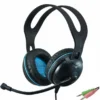 Cuffie con microfono EDU-455 over-ear stereo con 2 jack da 3,5 mm per PC