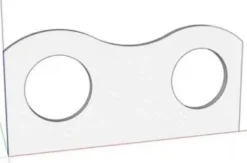 Cuscino da parete a onda con fori per pannelli Interactive