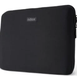 Custodia sleeve per Laptop fino a 15.6", cerniera, interni anti graffio rinforzati, nera