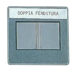 Diaframma con doppia fenditura