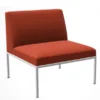 Divanetto 70x70x42/74H cm color arancione - ignifugo