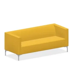 Divanetto 179x74x42-71H con braccioli color giallo