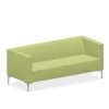 Divanetto 179x74x42-71H con braccioli color verde