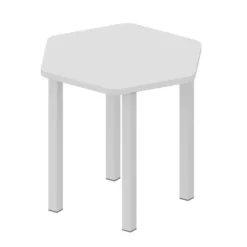 EsaTavolo scuola secondaria I grado - Latte - 61x54x71H cm
