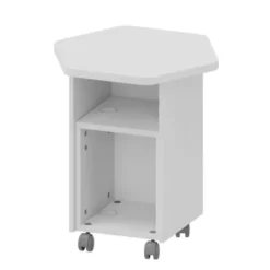 EsaTavolo - Torre centrale telescopica - LATTE - 61X54X59-76H cm