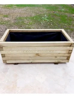 Fioriera in pino massiccio 40x90x30,5h cm
