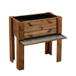 Fioriera rialzata in legno 81x44x80h cm