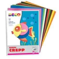 Gomma crepp (craft foam) - 10 fogli 20x30cm