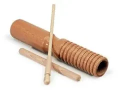 Guiro tone block bitonale con 2 battenti