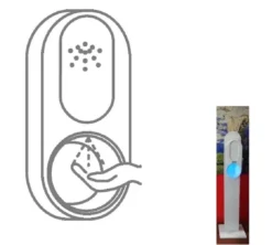 Iride - dispenser gel nebulizzato su totem