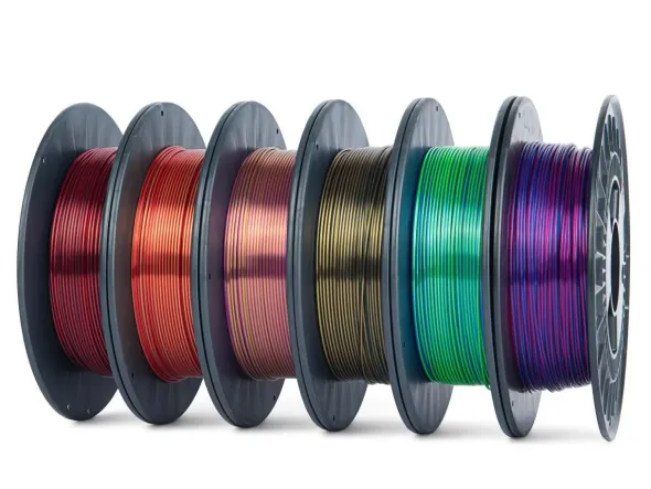 KIT 6 Bobine di filamento SILK DUAL Color 1.75mm - usato