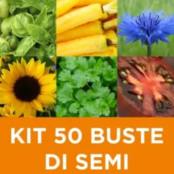 Kit di 50 buste di semi per giardinaggio