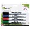 Kit di 4 pennarelli per lavagna (colori assortiti)
