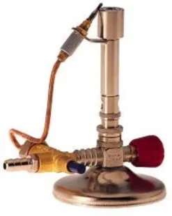 Lampada Bunsekur multigas con rubinetto antisfilamento