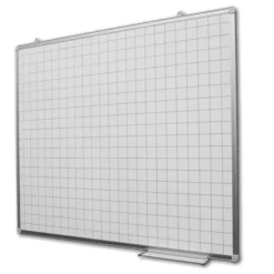 LAVAGNA BIANCA MAGNETICA QUADRETTATA - 300 x 120 CM