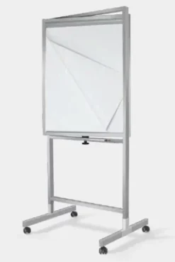 LAVAGNA MAGNETICA BIANCA A FOGLI MOBILI CON RUOTE 70x100