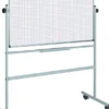 LAVAGNA MAGNETICA GIREVOLE QUADRETTATA BIANCA+BIANCA 100x150 cm
