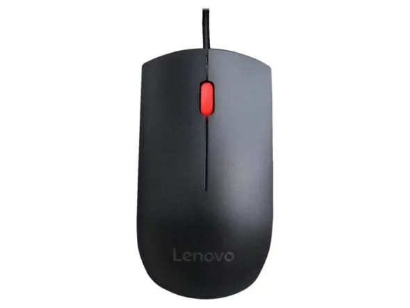 Lenovo Essential - Mouse ottico - 3 pulsanti - cablato USB