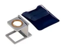 Lente contafili con chiusura a libro ingrandimento 7x 15x15 mm
