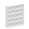 LIBRERIA CUBO - 190x44x215H - BIANCA