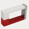 Magnete AlNiCo a "U" colorato bianco/rosso