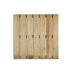 Mattonella zigrinata in legno 50x50x20,8h cm