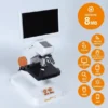 MicroCampus Auge 5 - Microscopio digitale didattica 40x-1600x 8MP, Touchscreen LCD 7" HDMI