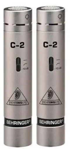 Microfoni a condensatore cardioide da studio canna fucile, coppia BEHRINGER C-2