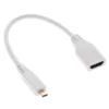 Micro HDMI Male to HDMI Female Cable White