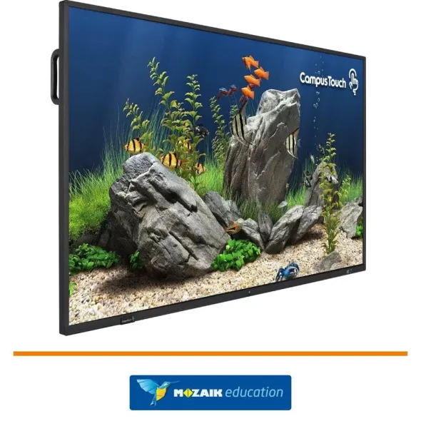 Monitor interattivo CampusTouch PRO-3 multi-Touch 65" UHD 4K Android con cavi 5m e Mozaik