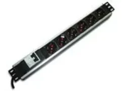 MULTIPRESA 6 POSTI PER RACK 19" 1,5HE CON PROT. MAGNETOTERMICA