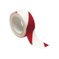 Nastro adesivo segnaletico bianco rosso mm50 x m33