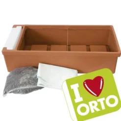 Orto urbano colore terracotta