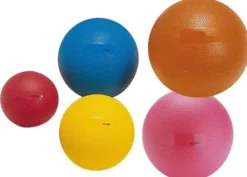 Palla medica da 1 kg diametro 12 cm in gomma morbida