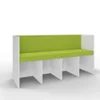 Panca Zioxi Reading Nook 196x45x76h cm (4 posti) - AVOCADO (VERDE)