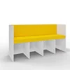 Panca Zioxi Reading Nook 196x45x76h cm (4 posti) - YELLOW