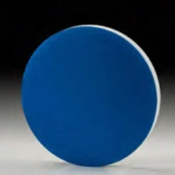 Pannello fonoassorbente Ø 65 cm bianco color frontale blu