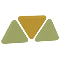 Pannello fonoassorbente verde giallo verde
