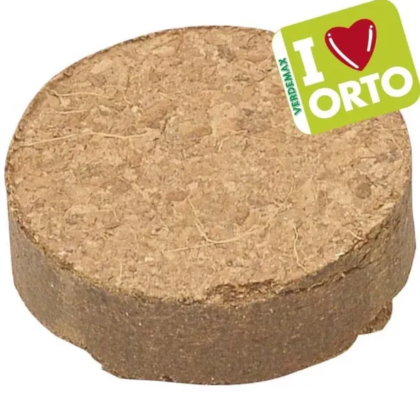 Pastiglia in fibra di cocco ø mm 40xh10 busta 12 pz