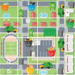 Percorso per Bee-Bot e Blue-Bot - Mappa EduGreen: Fare la raccolta differenziata