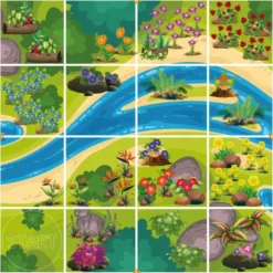 Percorso per Bee-Bot e Blue-Bot - Mappa EduGreen: Percorso tra i fiori