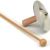 Piattello in acciaio 64 mm con supporto in legno