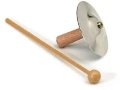 Piattello in acciaio 64 mm con supporto in legno