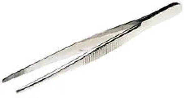 Pinzetta in Acciaio con punte arrotondate 115 mm