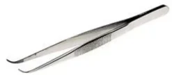 Pinzetta in Acciaio con punte ricurve sottili 105 mm