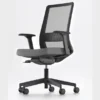 Poltroncina AXIS senza braccioli e schienale in rete colore nero