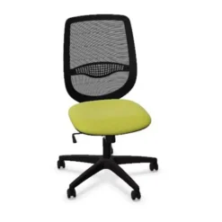 Poltroncina con tessuto ignifugo senza braccioli color verde