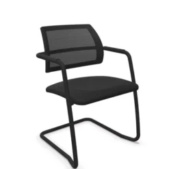 Poltroncina operativa con base a slitta color NERO