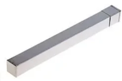 Porta Pipette in acciaio con Coperchio Forma Quadrata 60x250 mm