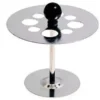 Porta-Provette in Alluminio di Forma Circolare con 6 Fori Ø 18 mm
